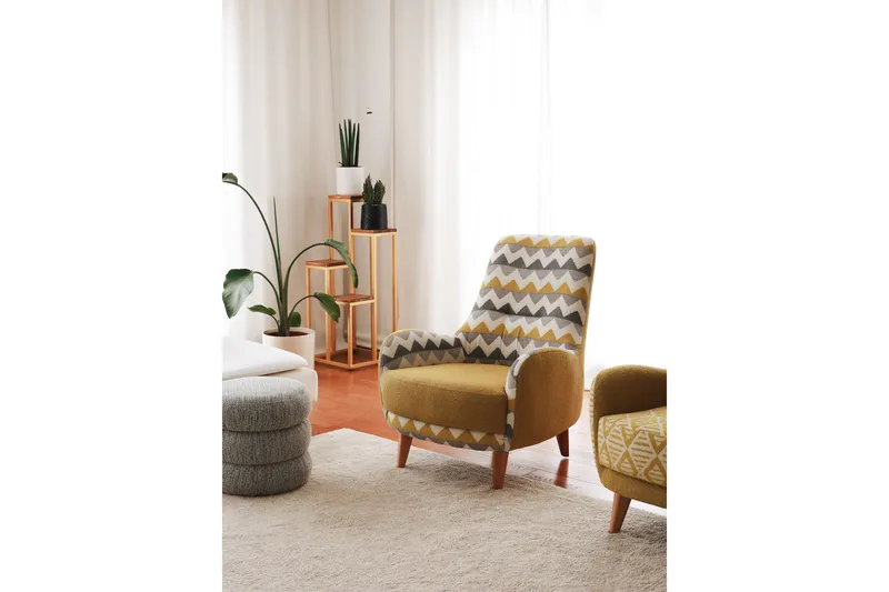 Baghana Lenestol - Flerfarget - Møbler - Stoler - Lenestoler