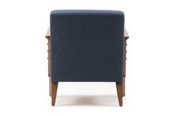 Barrion Lenestol med Armlene - Blå - Møbler - Stoler - Lenestoler