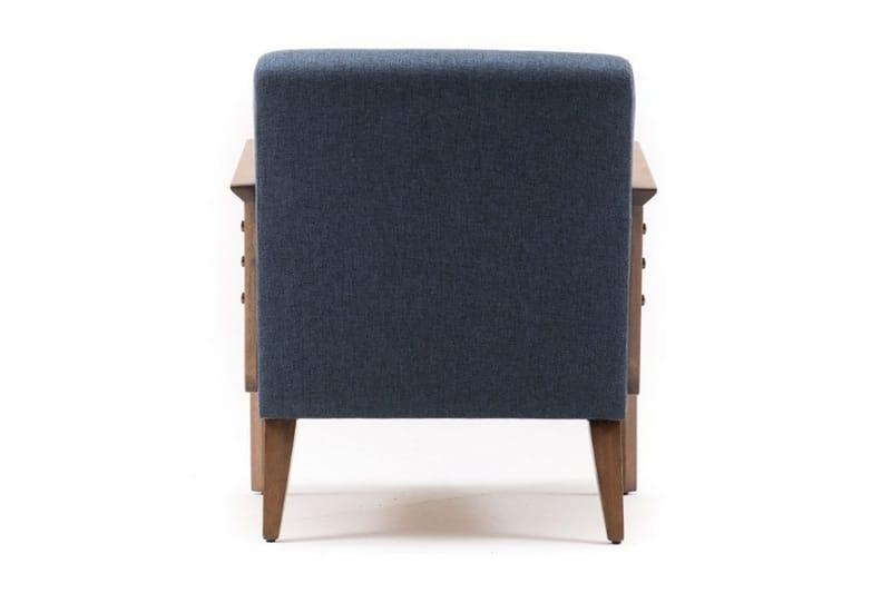 Barrion Lenestol med Armlene - Blå - Møbler - Stoler - Lenestoler