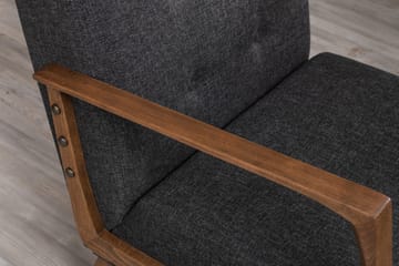 Barrion Lenestol med Armlene - Grå - Møbler - Stoler - Lenestoler