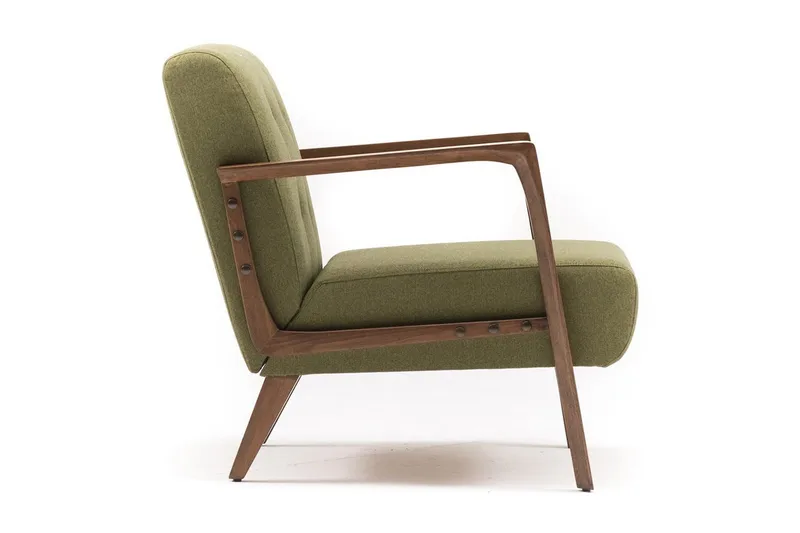 Barrion Lenestol med Armlene - Grønn - Møbler - Stoler - Lenestoler