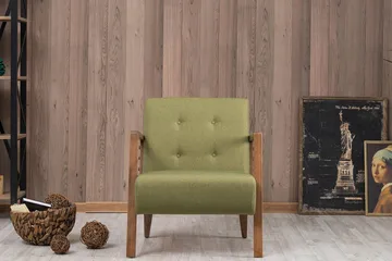 Barrion Lenestol med Armlene - Grønn - Møbler - Stoler - Lenestoler