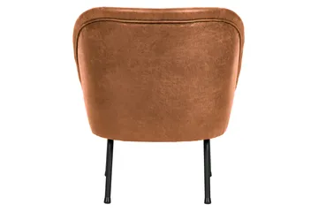 Bastien Lenestol Skinn - Brun - Møbler - Stoler - Lenestoler