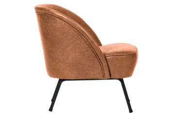 Bastien Retro Lenestol i Skinn - Cognac - Møbler - Stoler - Lenestoler