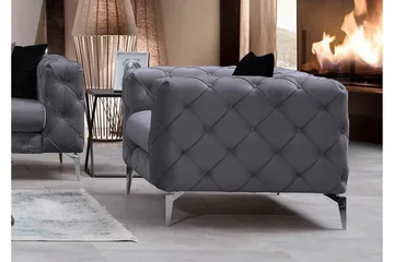 Beachport Lenestol - Antrasitt - Møbler - Stoler - Lenestoler