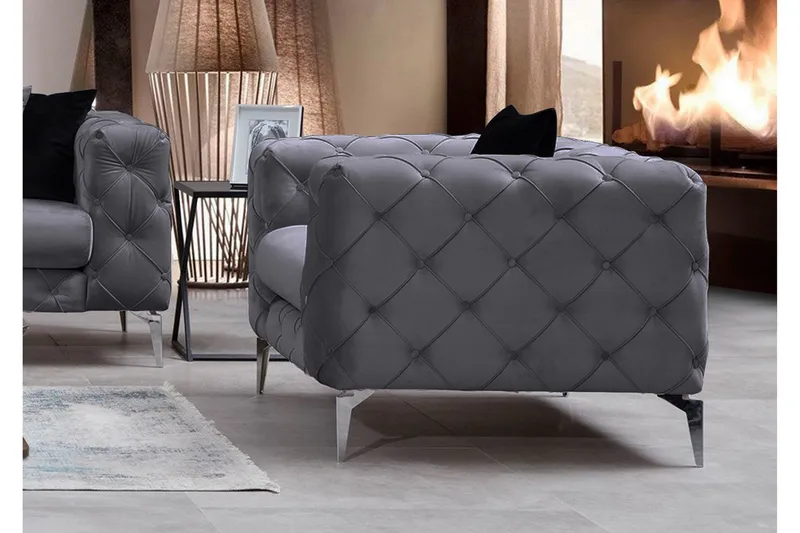 Beachport Lenestol - Antrasitt - Møbler - Stoler - Lenestoler