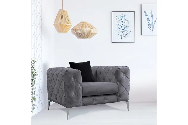 Beachport Lenestol - Antrasitt - Møbler - Stoler - Lenestoler