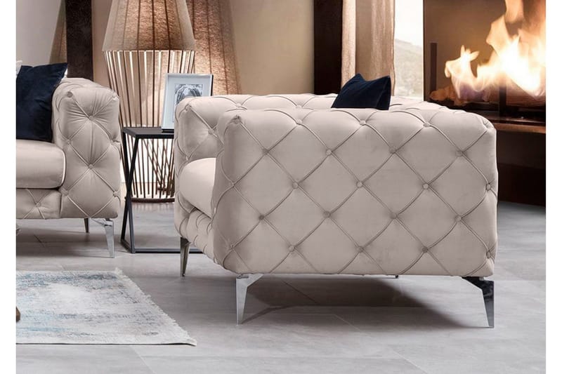 Beachport Lenestol - Beige - Møbler - Stoler - Lenestoler