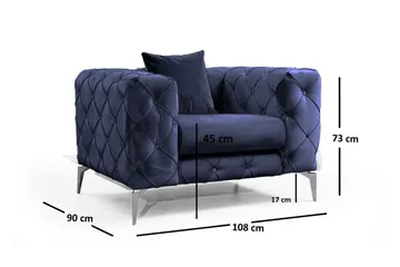 Beachport Lenestol - Marineblå - Møbler - Stoler - Lenestoler