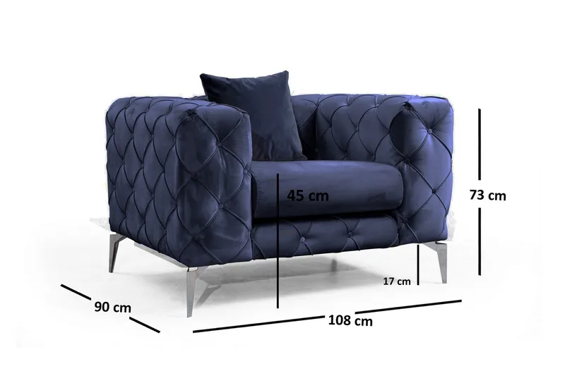 Beachport Lenestol - Marineblå - Møbler - Stoler - Lenestoler