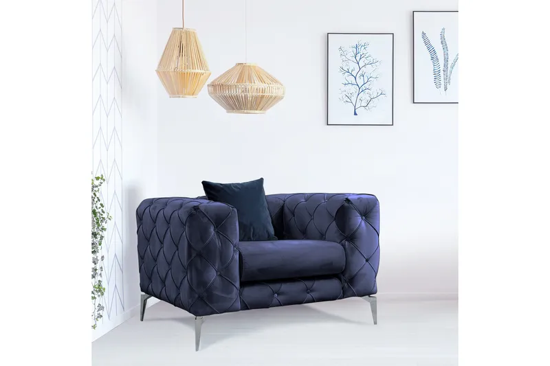 Beachport Lenestol - Marineblå - Møbler - Stoler - Lenestoler