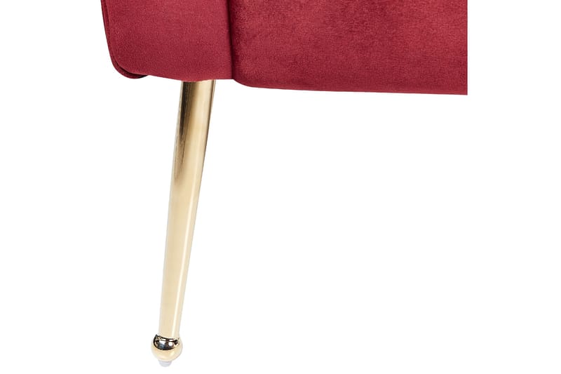 Bethely Sjeselong 175 cm - Gull/Rød - Møbler - Sofaer - Dagsenger