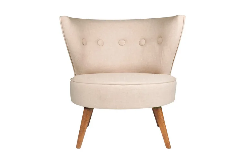 Biby Lenestol med Armlene - Beige - Møbler - Stoler - Lenestoler