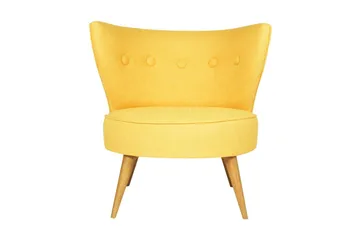 Biby Lenestol med Armlene - Gul - Møbler - Stoler - Lenestoler