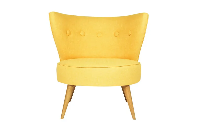 Biby Lenestol med Armlene - Gul - Møbler - Stoler - Lenestoler