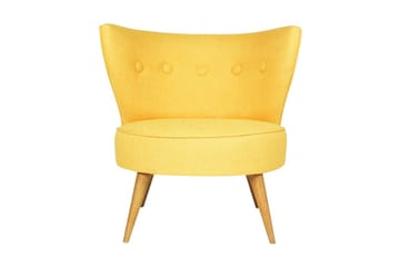 Biby Lenestol med Armlene - Gul - Møbler - Stoler - Lenestoler