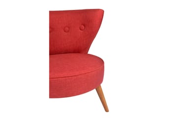 Biby Lenestol med Armlene - Rød - Møbler - Stoler - Lenestoler