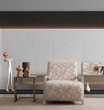 Bonavista lenestol Chenille - Krem / Lys beige - Møbler - Stoler - Lenestoler