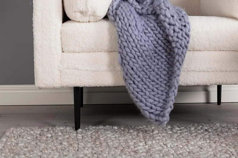 Boom Teddy Lenestol - Hvit / Teddystoff - Møbler - Stoler - Lenestoler