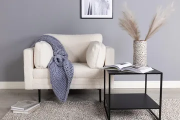 Boom Teddy Lenestol - Hvit / Teddystoff - Møbler - Stoler - Lenestoler