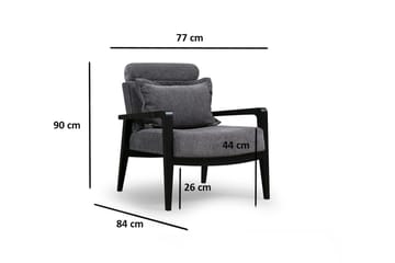 Bramelia Fåtölj - Grå - Møbler - Stoler - Lenestoler