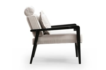 Bramelia Moderne Lenestol i Stoff - Beige - Møbler - Stoler - Lenestoler