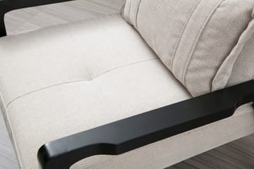 Bramelia Moderne Lenestol i Stoff - Beige - Møbler - Stoler - Lenestoler