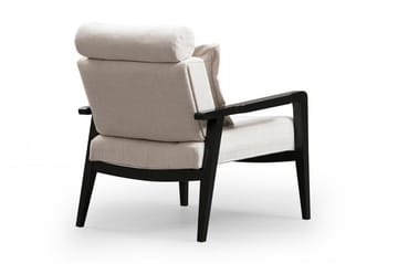 Bramelia Moderne Lenestol i Stoff - Beige - Møbler - Stoler - Lenestoler