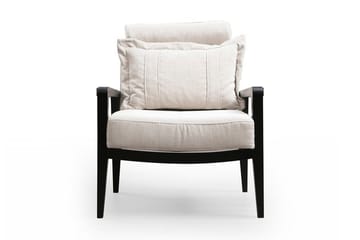 Bramelia Moderne Lenestol i Stoff - Beige - Møbler - Stoler - Lenestoler
