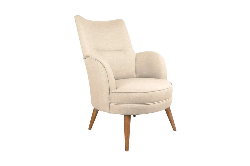 Brandn Lenestol med Armlene, Beige