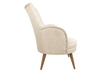 Brandn Lenestol med Armlene - Beige - Møbler - Stoler - Lenestoler