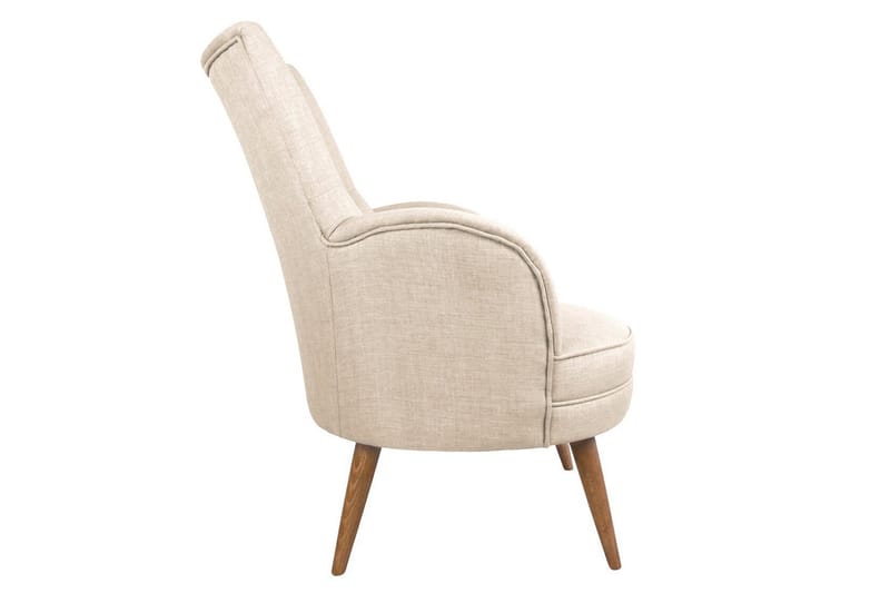 Brandn Lenestol med Armlene - Beige - Møbler - Stoler - Lenestoler