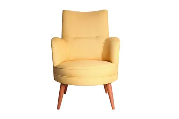 Brandn Lenestol med Armlene - Gul - Møbler - Stoler - Lenestoler