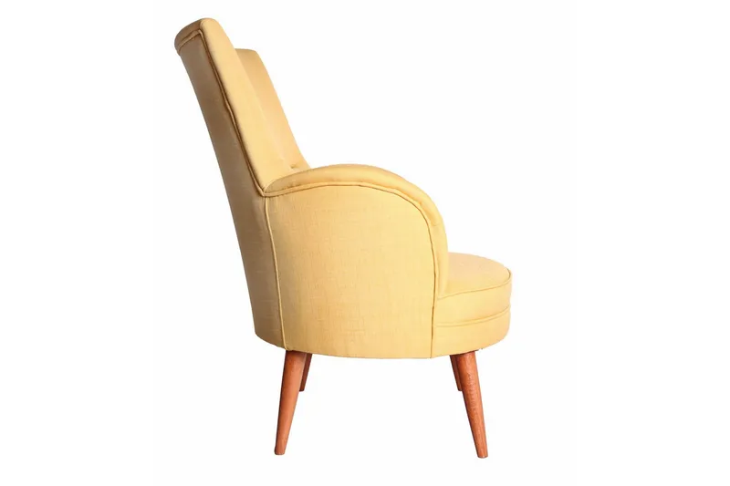 Brandn Lenestol med Armlene - Gul - Møbler - Stoler - Lenestoler