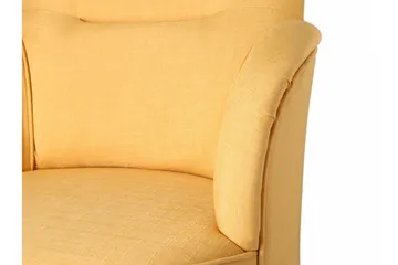 Brandn Lenestol med Armlene - Gul - Møbler - Stoler - Lenestoler