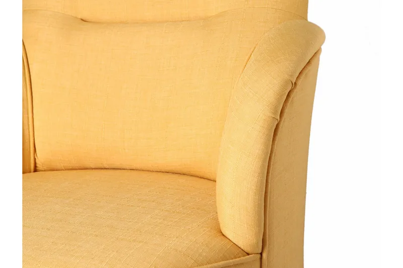 Brandn Lenestol med Armlene - Gul - Møbler - Stoler - Lenestoler