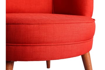 Brandn Lenestol med Armlene - Rød - Møbler - Stoler - Lenestoler