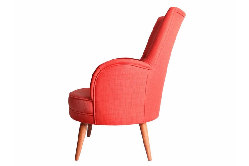 Brandn Lenestol med Armlene - Rød - Møbler - Stoler - Lenestoler