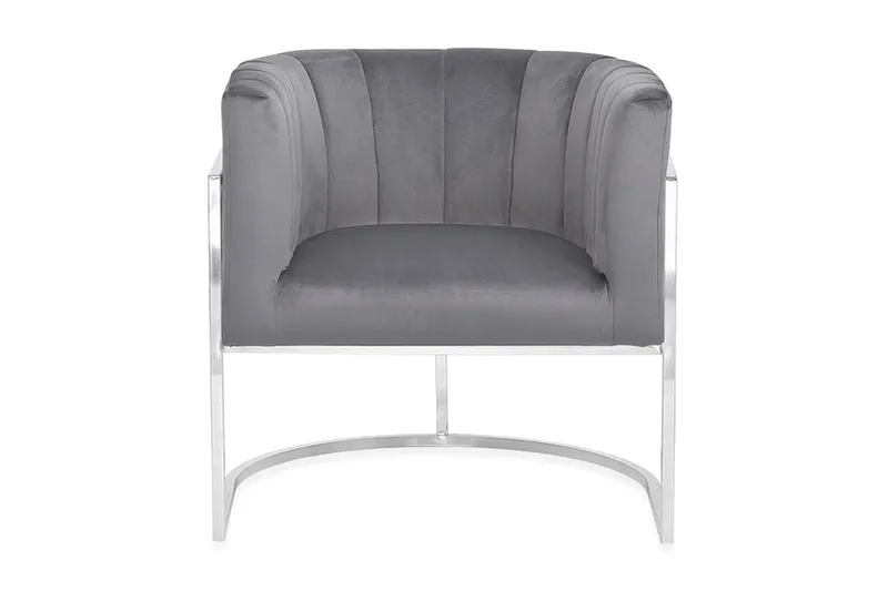 Breitsprecher Lenestol Fløyel, Grå