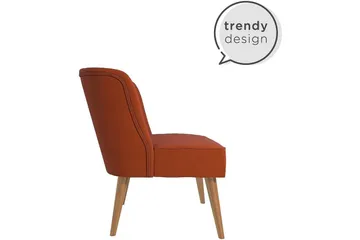 Brittany Lenestol Linoransje - Novogratz - Møbler - Stoler - Lenestoler - Lenestol uten armlene