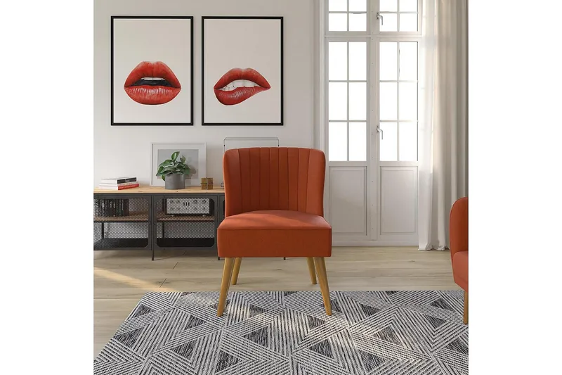 Brittany Lenestol Linoransje - Novogratz - Møbler - Stoler - Lenestoler - Lenestol uten armlene