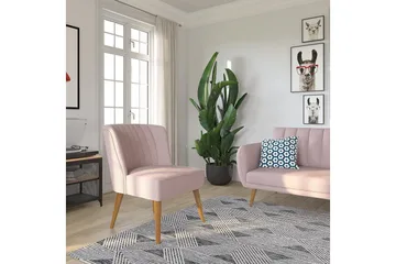 Brittany Lenestol Linrosa - Novogratz - Møbler - Stoler - Lenestoler - Lenestol uten armlene