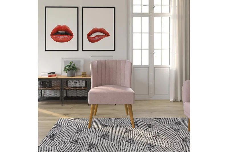 Brittany Lenestol Linrosa - Novogratz - Møbler - Stoler - Lenestoler - Lenestol uten armlene