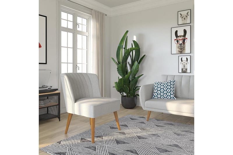 Brittany Lenestol Lyslingrå - Novogratz - Møbler - Stoler - Lenestoler - Lenestol uten armlene