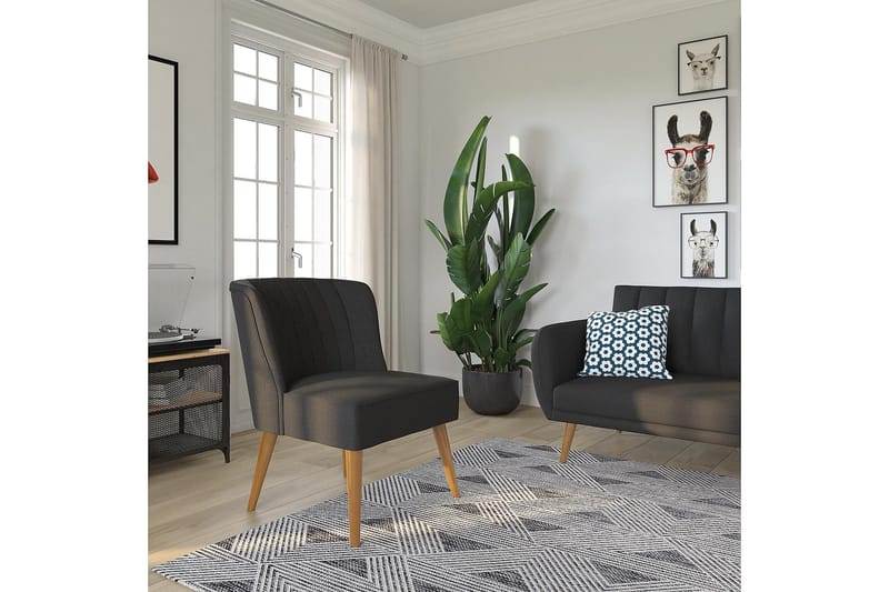 Brittany Lenestol Mørklingrå - Novogratz - Møbler - Stoler - Lenestoler - Lenestol uten armlene