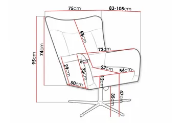 Carney Fåtölj Black - Møbler - Stoler - Lenestoler