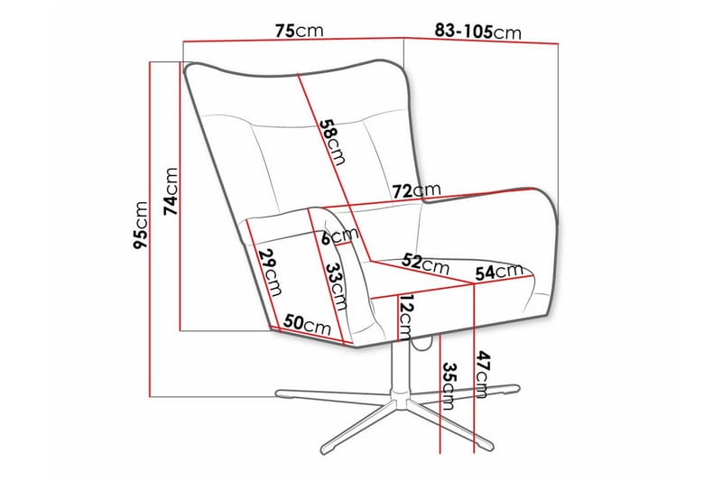 Carney Fåtölj Dark green - Møbler - Stoler - Lenestoler