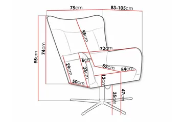Carney Fåtölj Dark green - Møbler - Stoler - Lenestoler