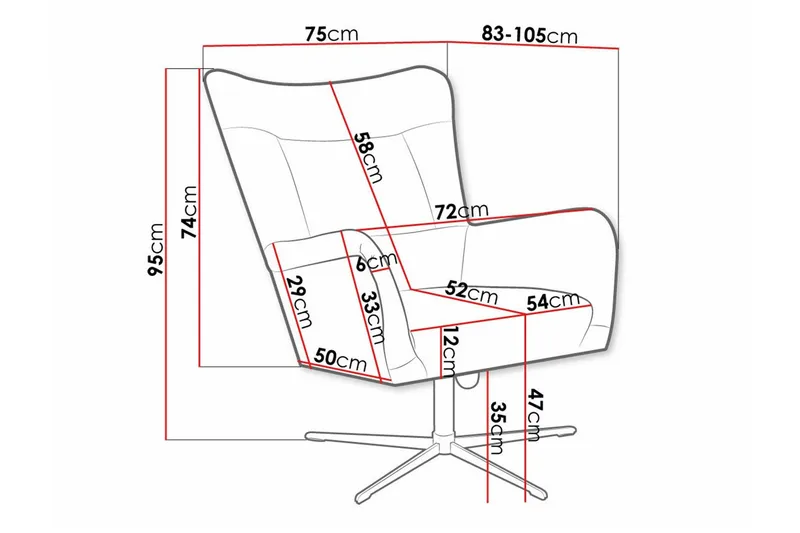 Carney Fåtölj Dark green - Møbler - Stoler - Lenestoler
