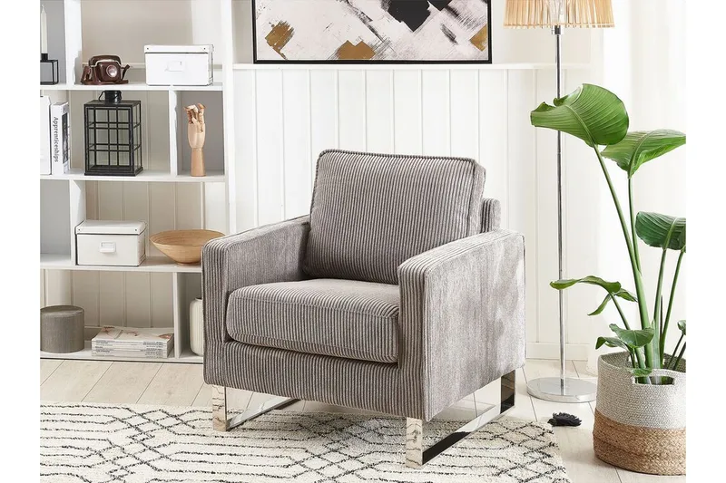 Cartland Lenestol - Cordfløyel/Grå - Møbler - Stoler - Lenestoler